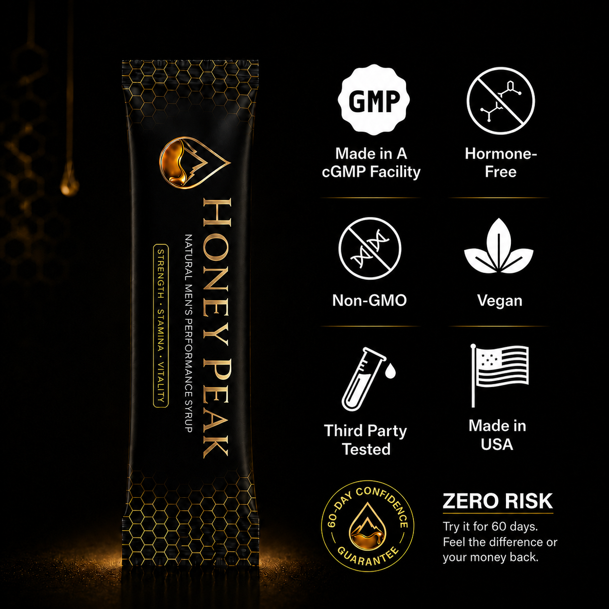 Performance Honey™. Your 5-in-1 Natural Libido & T-Booster | Upgraded Korean Formula