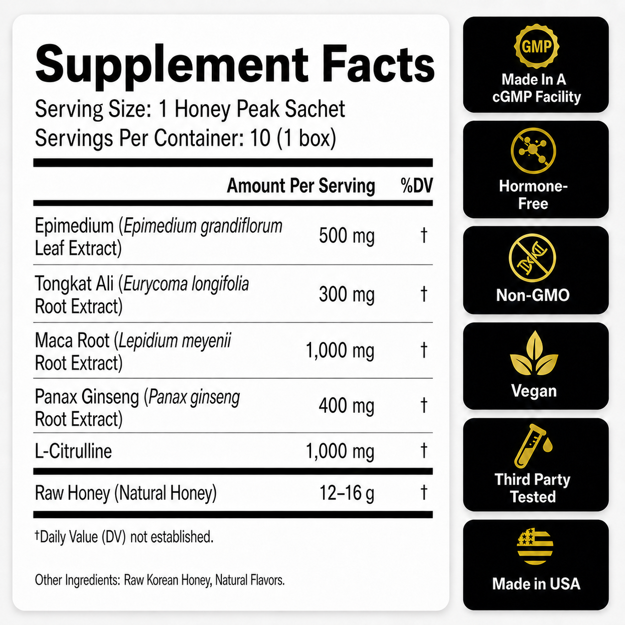 Performance Honey™. Your 5-in-1 Natural Libido & T-Booster | Upgraded Korean Formula
