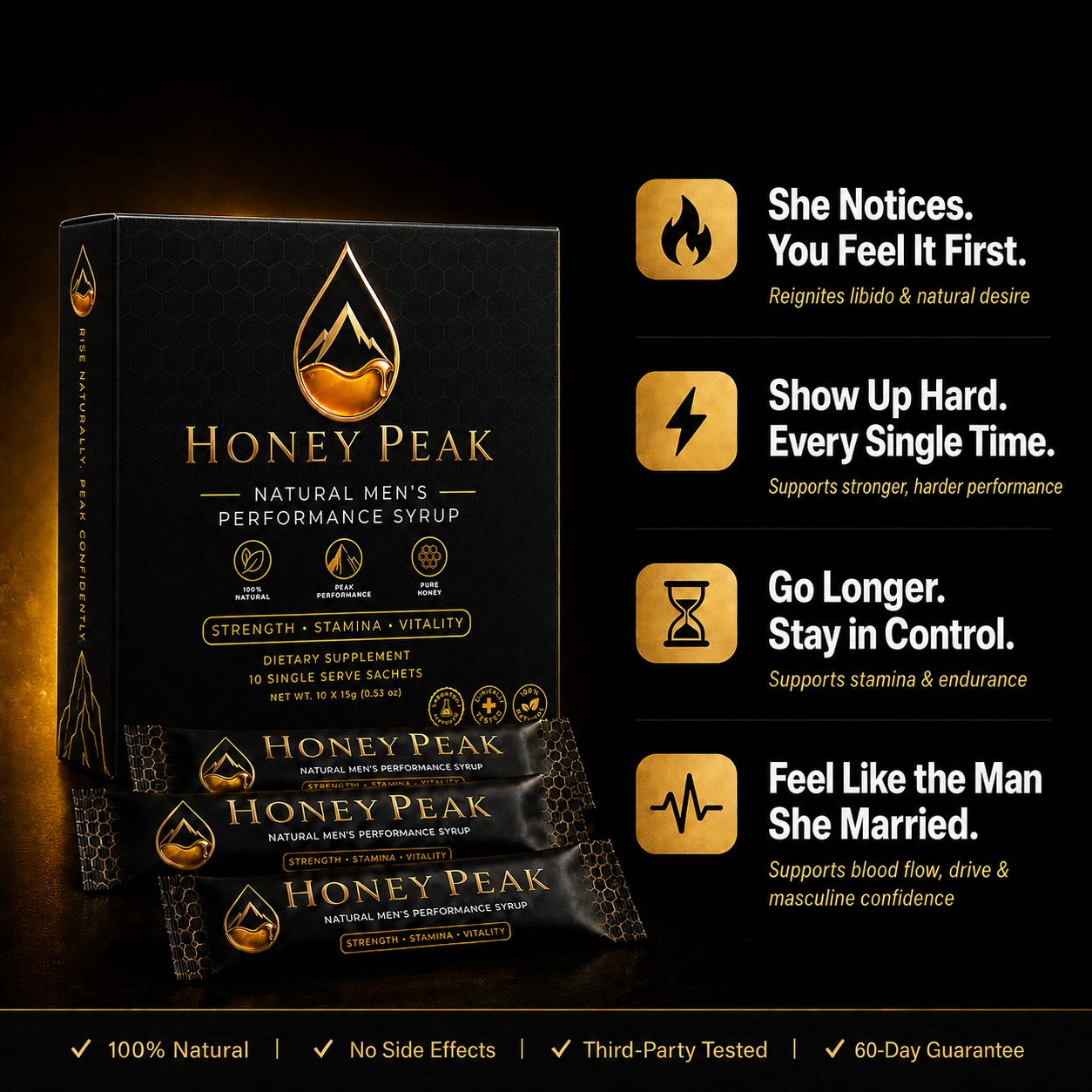 Performance Honey™. Your 5-in-1 Natural Libido & T-Booster | Upgraded Korean Formula